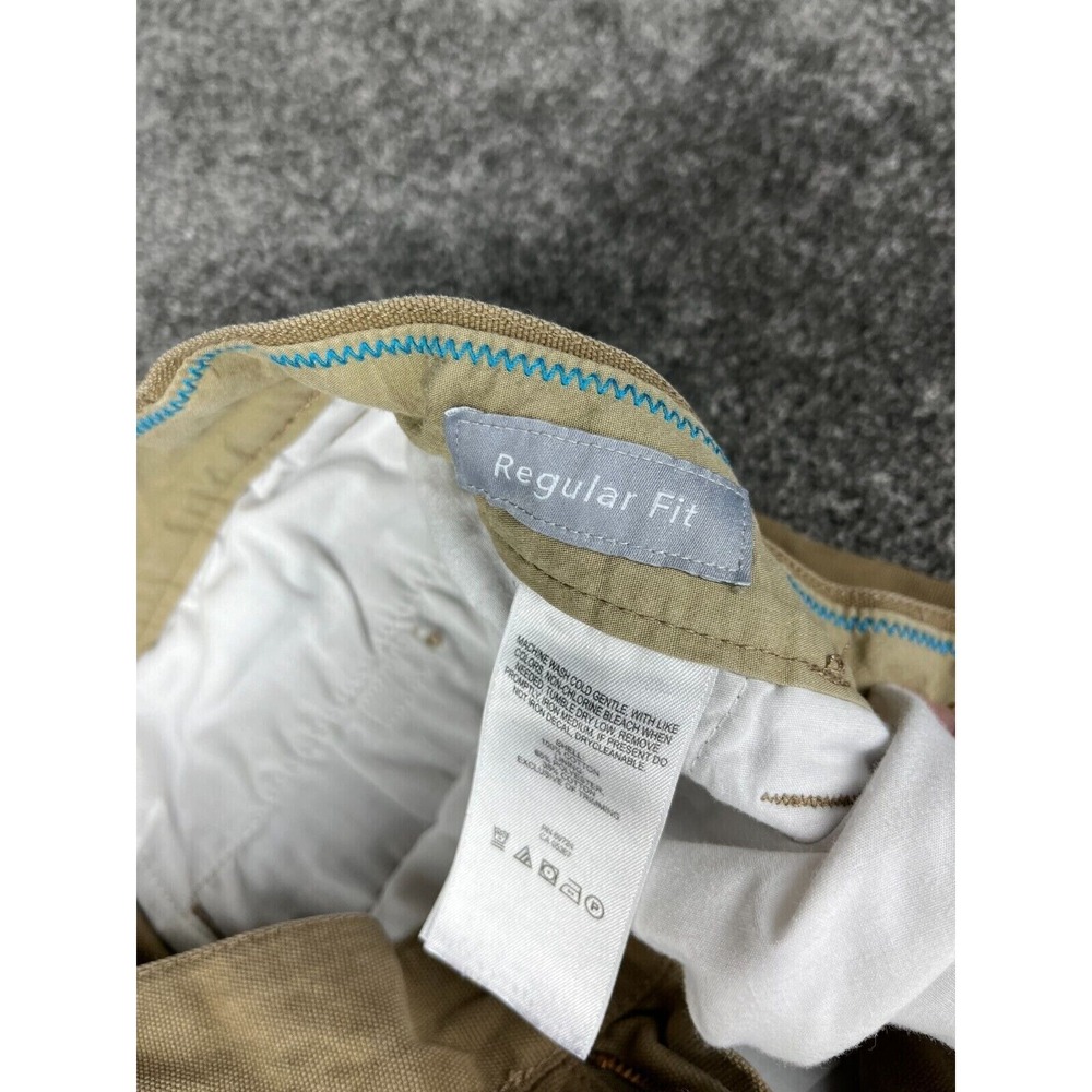 Columbia Cargo Pant Regular Fit Side Pocket Tan Canvas Cotton Mens 30x32 - Picture 3 of 16
